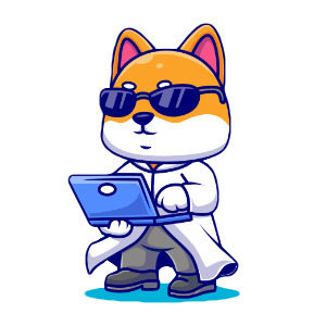 Klaid Bot mascot: a dog in a lab coat with a laptop.